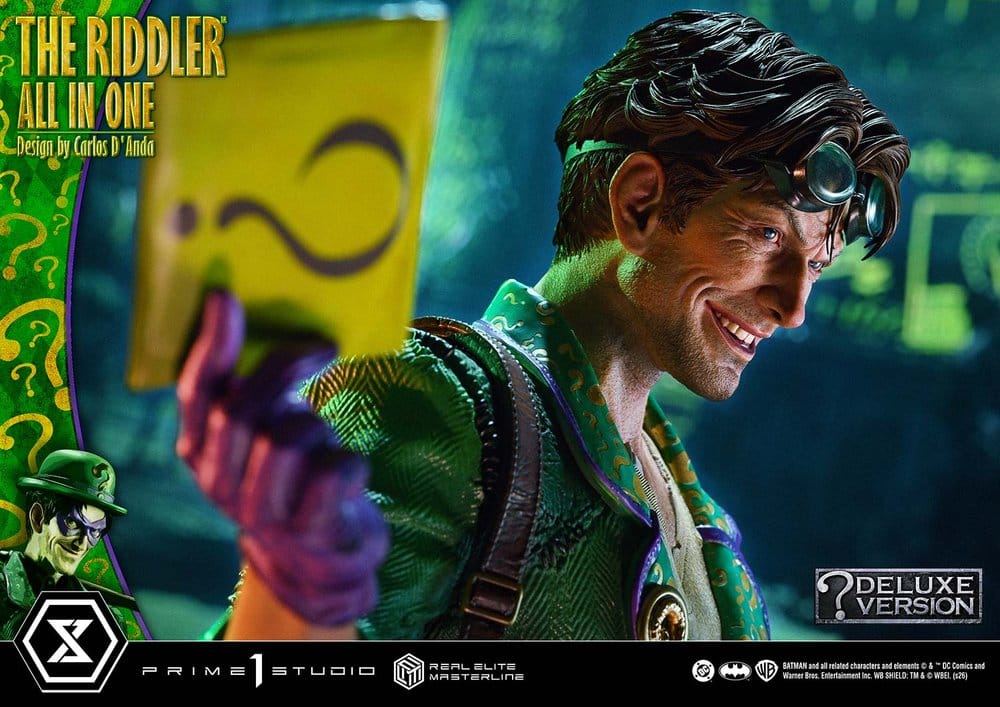 DC Comics Real Elite Masterline Series Statue 1/3 The Riddler All In One (Design by Carlos D'Anda) DX Bonus Version 74 cm – Bild 8