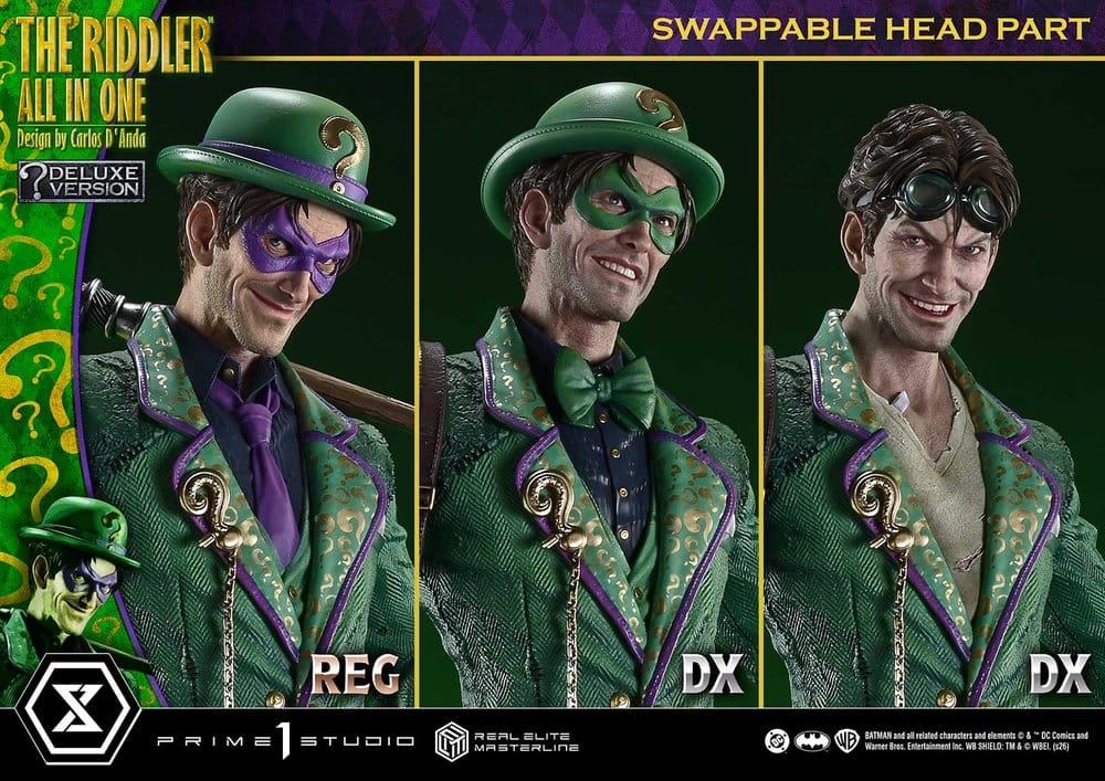 DC Comics Real Elite Masterline Series Statue 1/3 The Riddler All In One (Design by Carlos D'Anda) DX Bonus Version 74 cm – Bild 13