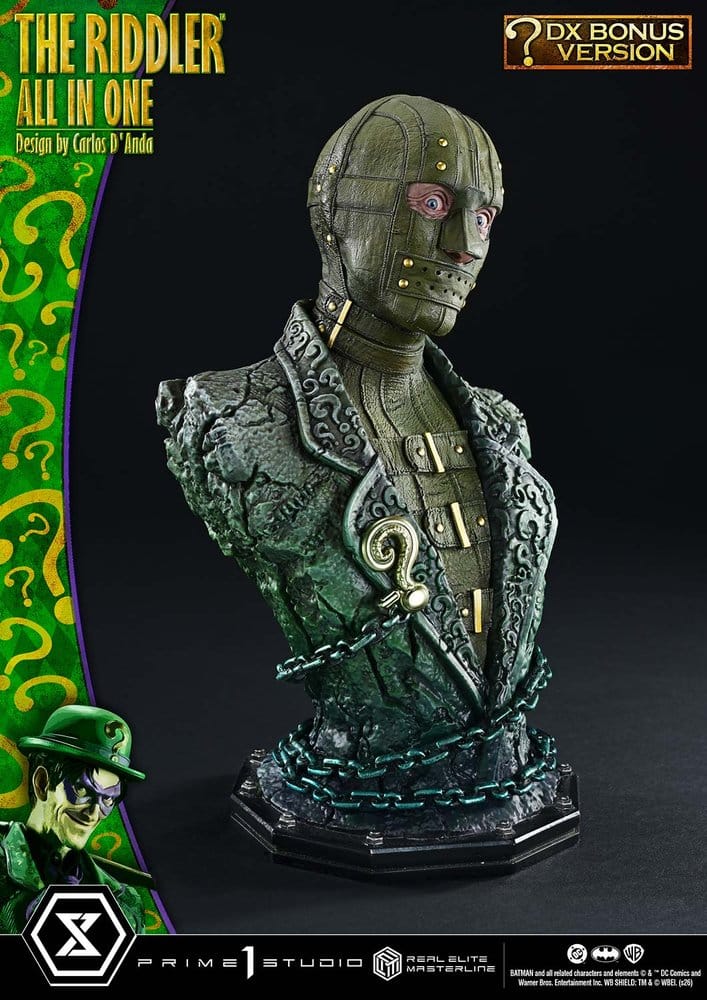 DC Comics Real Elite Masterline Series Statue 1/3 The Riddler All In One (Design by Carlos D'Anda) DX Bonus Version 74 cm – Bild 19