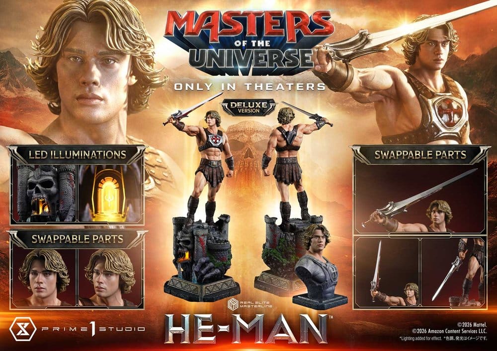 Masters of the Universe (2026 Film) Real Elite Masterline Series Statue 1/3 He-Man Deluxe Version 117 cm – Bild 9