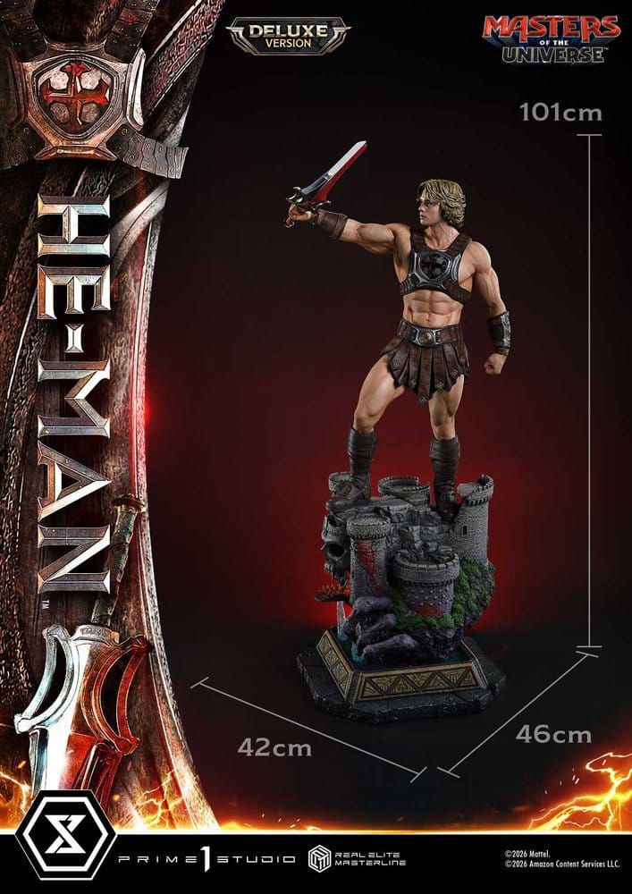 Masters of the Universe (2026 Film) Real Elite Masterline Series Statue 1/3 He-Man Deluxe Version 117 cm – Bild 14
