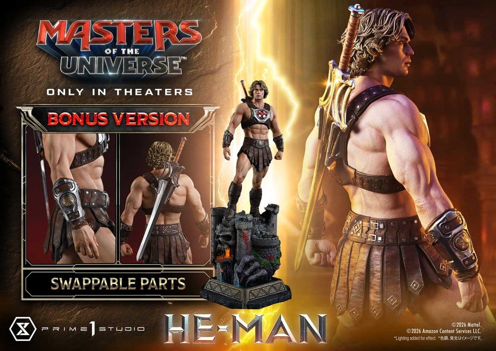 Masters of the Universe (2026 Film) Real Elite Masterline Series Statue 1/3 He-Man DX Bonus Version 117 cm – Bild 3
