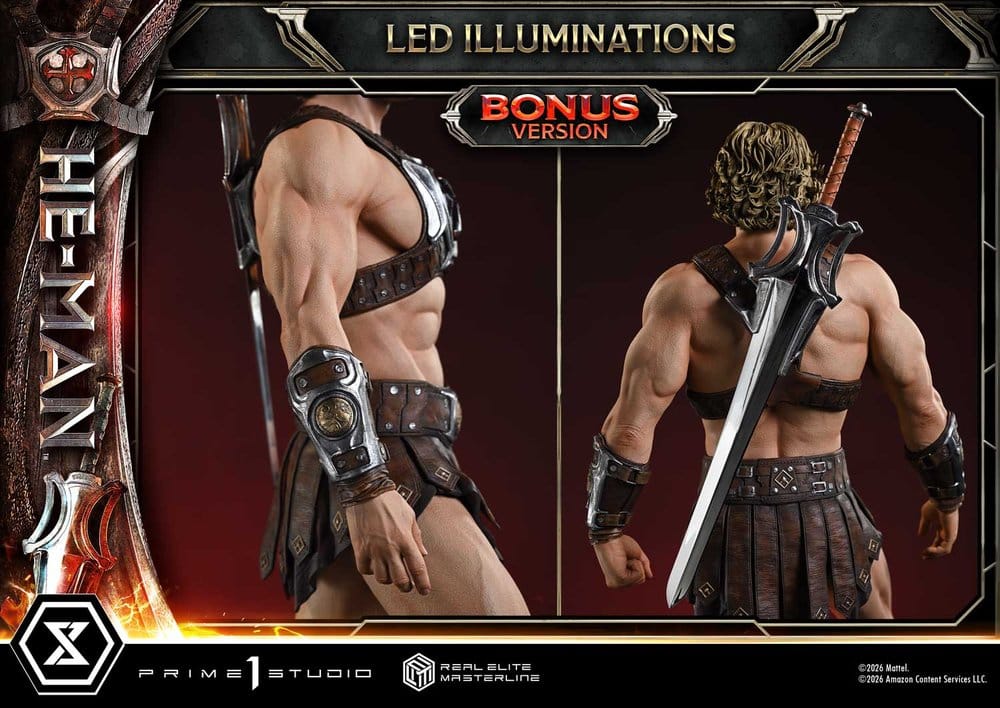Masters of the Universe (2026 Film) Real Elite Masterline Series Statue 1/3 He-Man DX Bonus Version 117 cm – Bild 4