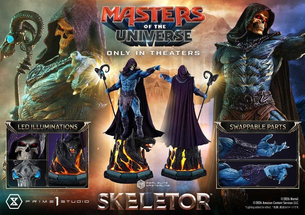 Masters of the Universe (2026 Film) Real Elite Masterline Series Statue 1/3 Skeletor 95 cm – Bild 7