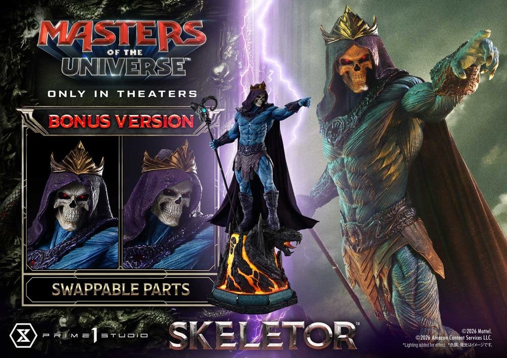 Masters of the Universe (2026 Film) Real Elite Masterline Series Statue 1/3 Skeletor Bonus Version 96 cm – Bild 3