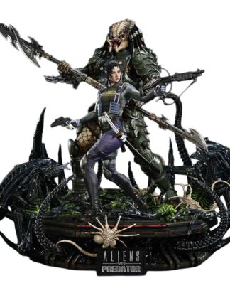 Aliens vs. Predator (Comic) Ultimate Premium Masterline Statue 1/4 Machiko & Broken Tusk Predator 79 cm