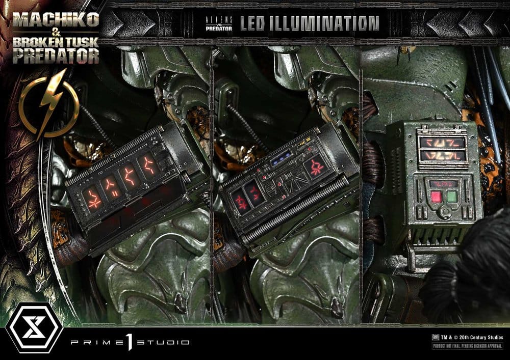 Aliens vs. Predator (Comic) Ultimate Premium Masterline Statue 1/4 Machiko & Broken Tusk Predator 79 cm – Bild 7