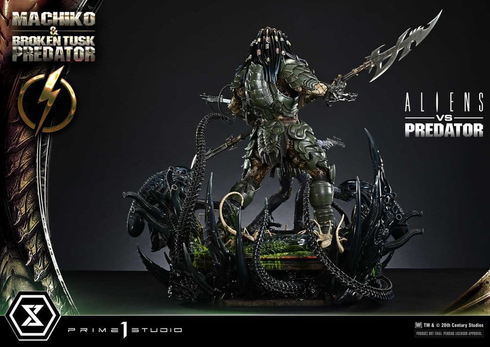 Aliens vs. Predator (Comic) Ultimate Premium Masterline Statue 1/4 Machiko & Broken Tusk Predator 79 cm – Bild 9