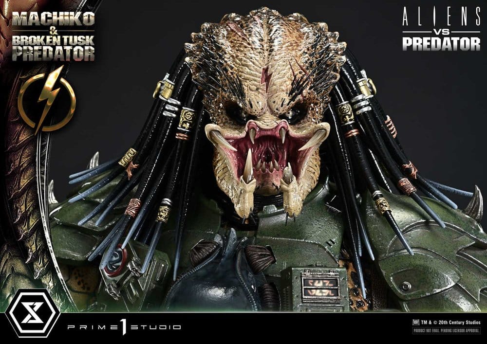 Aliens vs. Predator (Comic) Ultimate Premium Masterline Statue 1/4 Machiko & Broken Tusk Predator 79 cm – Bild 12