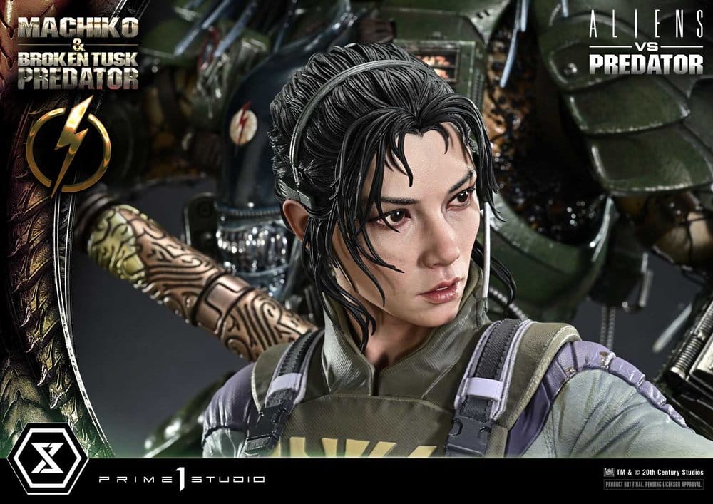Aliens vs. Predator (Comic) Ultimate Premium Masterline Statue 1/4 Machiko & Broken Tusk Predator 79 cm – Bild 14