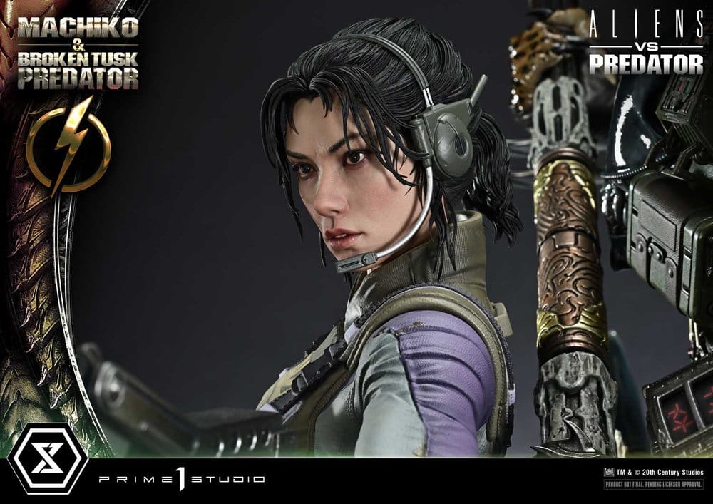 Aliens vs. Predator (Comic) Ultimate Premium Masterline Statue 1/4 Machiko & Broken Tusk Predator 79 cm – Bild 15