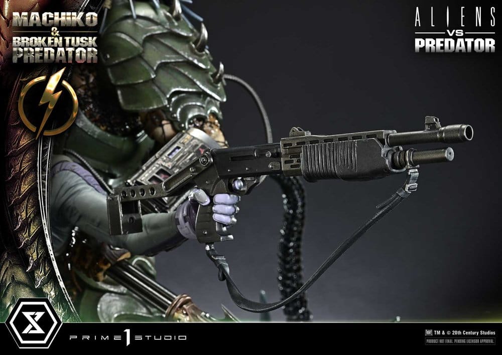 Aliens vs. Predator (Comic) Ultimate Premium Masterline Statue 1/4 Machiko & Broken Tusk Predator 79 cm – Bild 16