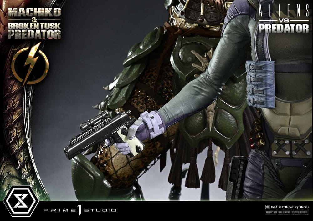 Aliens vs. Predator (Comic) Ultimate Premium Masterline Statue 1/4 Machiko & Broken Tusk Predator 79 cm – Bild 17