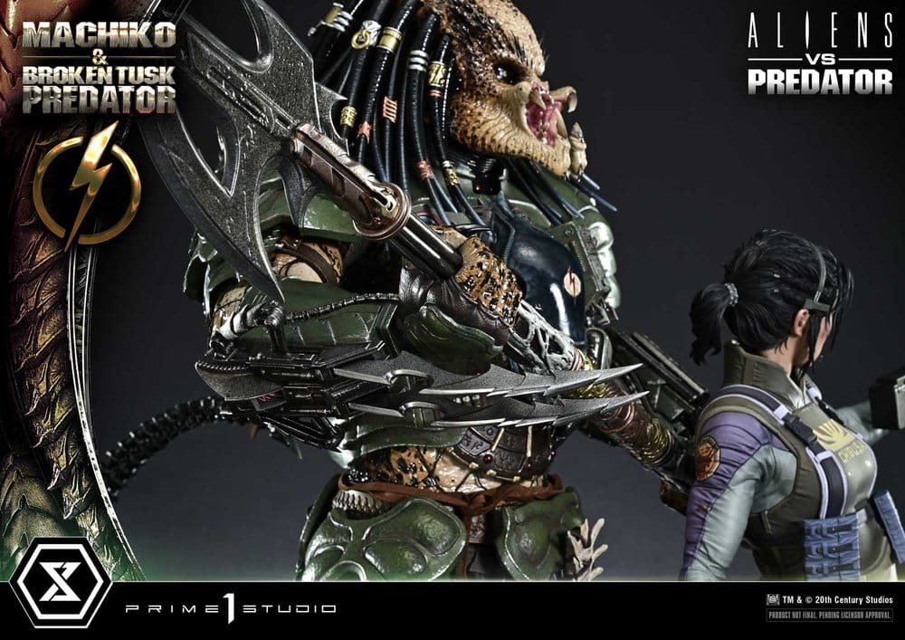 Aliens vs. Predator (Comic) Ultimate Premium Masterline Statue 1/4 Machiko & Broken Tusk Predator 79 cm – Bild 20
