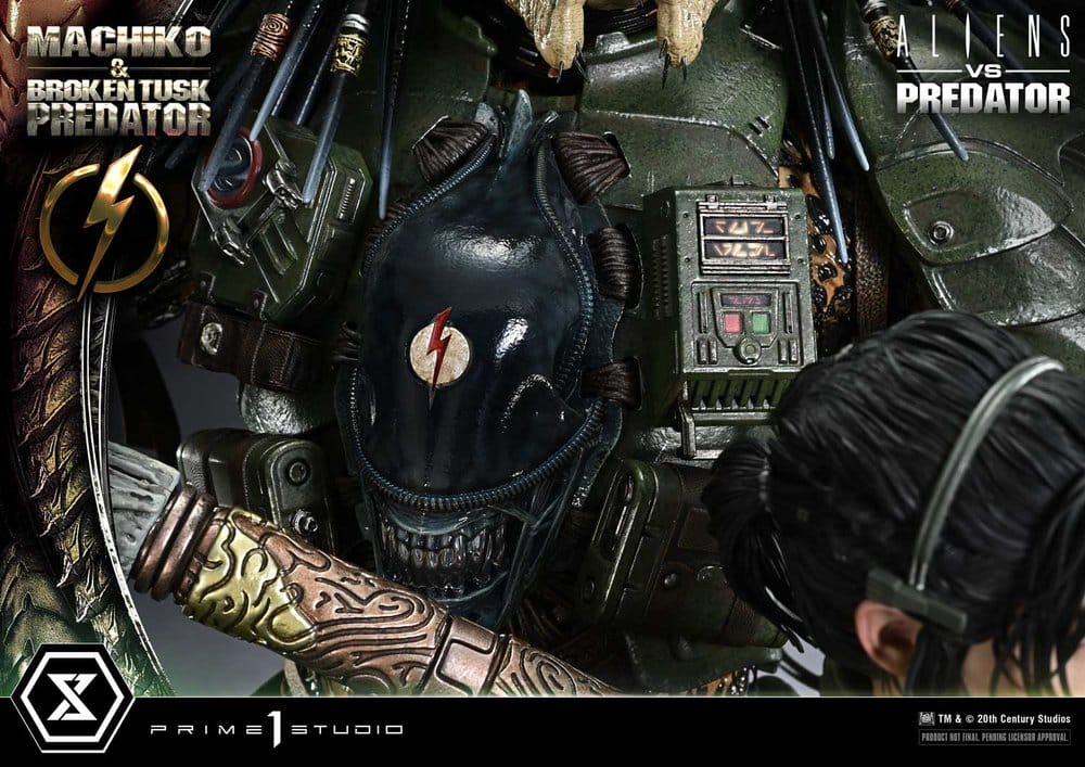 Aliens vs. Predator (Comic) Ultimate Premium Masterline Statue 1/4 Machiko & Broken Tusk Predator 79 cm – Bild 22