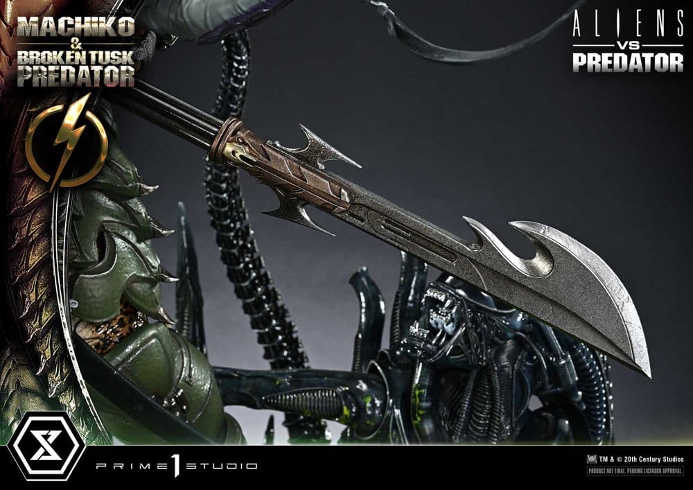 Aliens vs. Predator (Comic) Ultimate Premium Masterline Statue 1/4 Machiko & Broken Tusk Predator 79 cm – Bild 23
