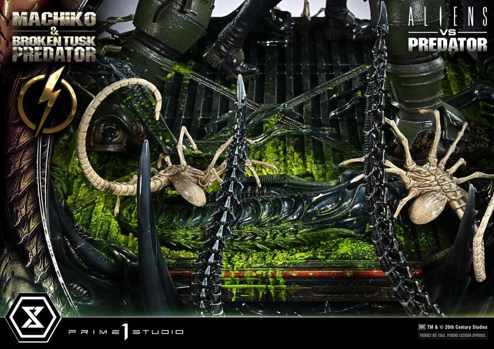 Aliens vs. Predator (Comic) Ultimate Premium Masterline Statue 1/4 Machiko & Broken Tusk Predator 79 cm – Bild 24