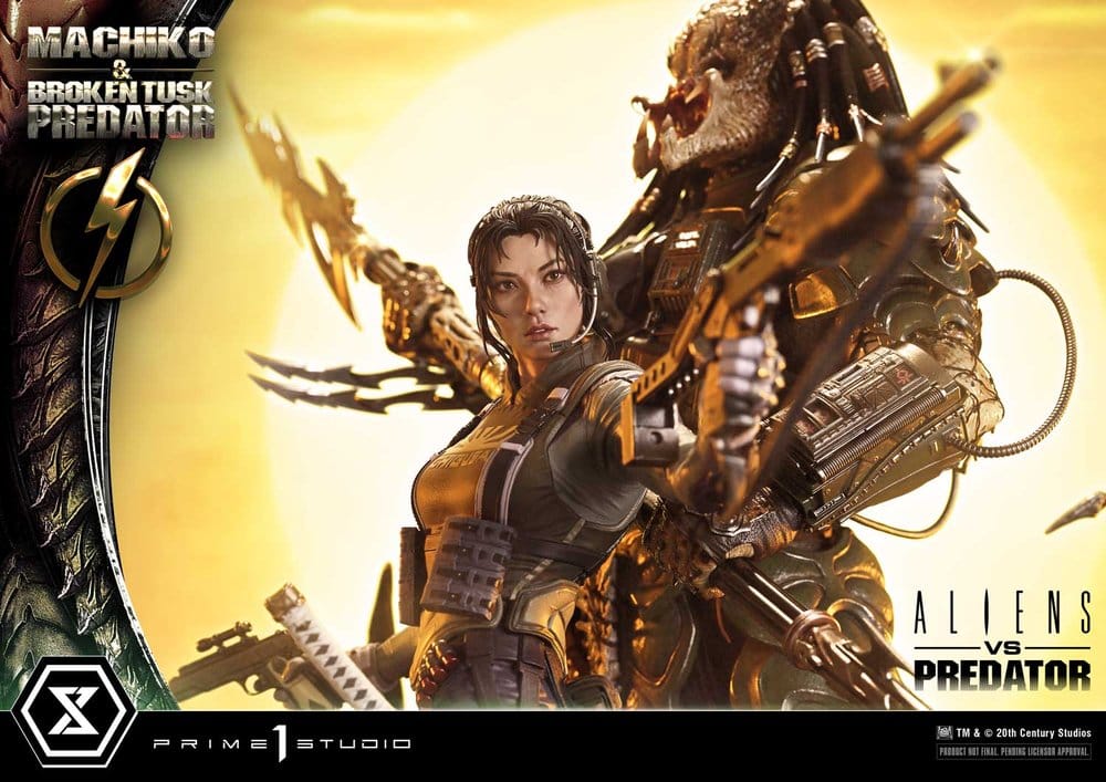 Aliens vs. Predator (Comic) Ultimate Premium Masterline Statue 1/4 Machiko & Broken Tusk Predator Deluxe Version 84 cm – Bild 9