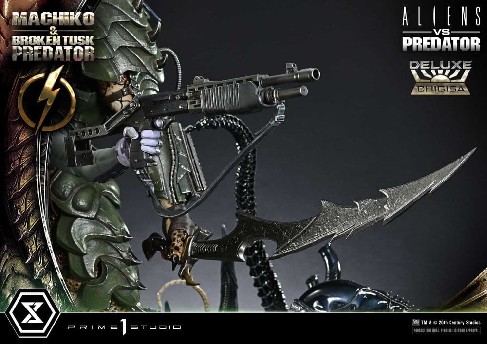 Aliens vs. Predator (Comic) Ultimate Premium Masterline Statue 1/4 Machiko & Broken Tusk Predator Deluxe Version 84 cm – Bild 19