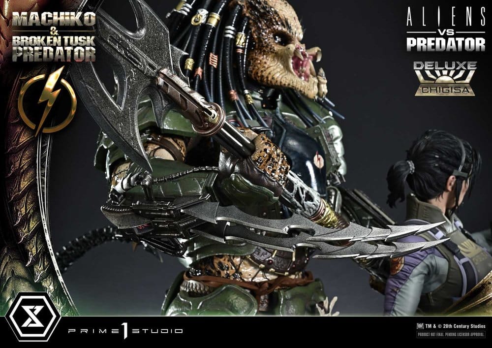 Aliens vs. Predator (Comic) Ultimate Premium Masterline Statue 1/4 Machiko & Broken Tusk Predator Deluxe Version 84 cm – Bild 20