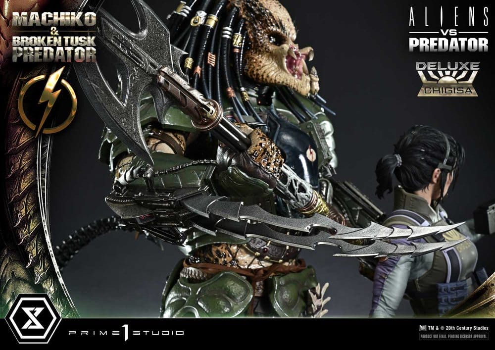 Aliens vs. Predator (Comic) Ultimate Premium Masterline Statue 1/4 Machiko & Broken Tusk Predator Deluxe Version 84 cm – Bild 21