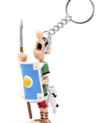 Asterix Schlüsselanhänger Römer von Idefix gebissen