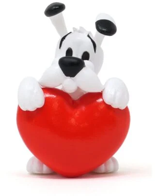 Asterix PVC Figur Idefix Red Heart 4,5 cm