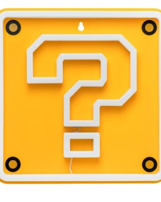 Super Mario LED Neon Wandleuchte Question Block 24 x 24 cm