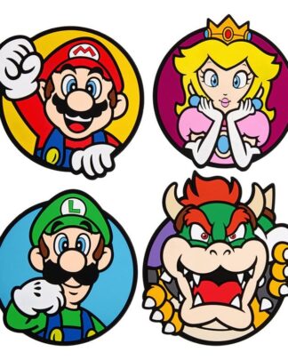 Super Mario Untersetzer 4er-Pack