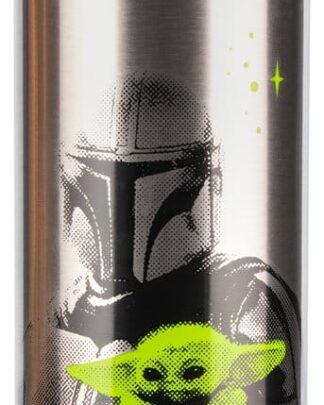 The Mandalorian Metall Trinkflasche Mandalorian & Grogu