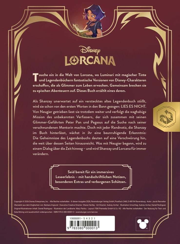 Disney Lorcana TCG Quest of Wonders - Legendenbuch eines Illuminari *Deutsche Version* – Bild 2
