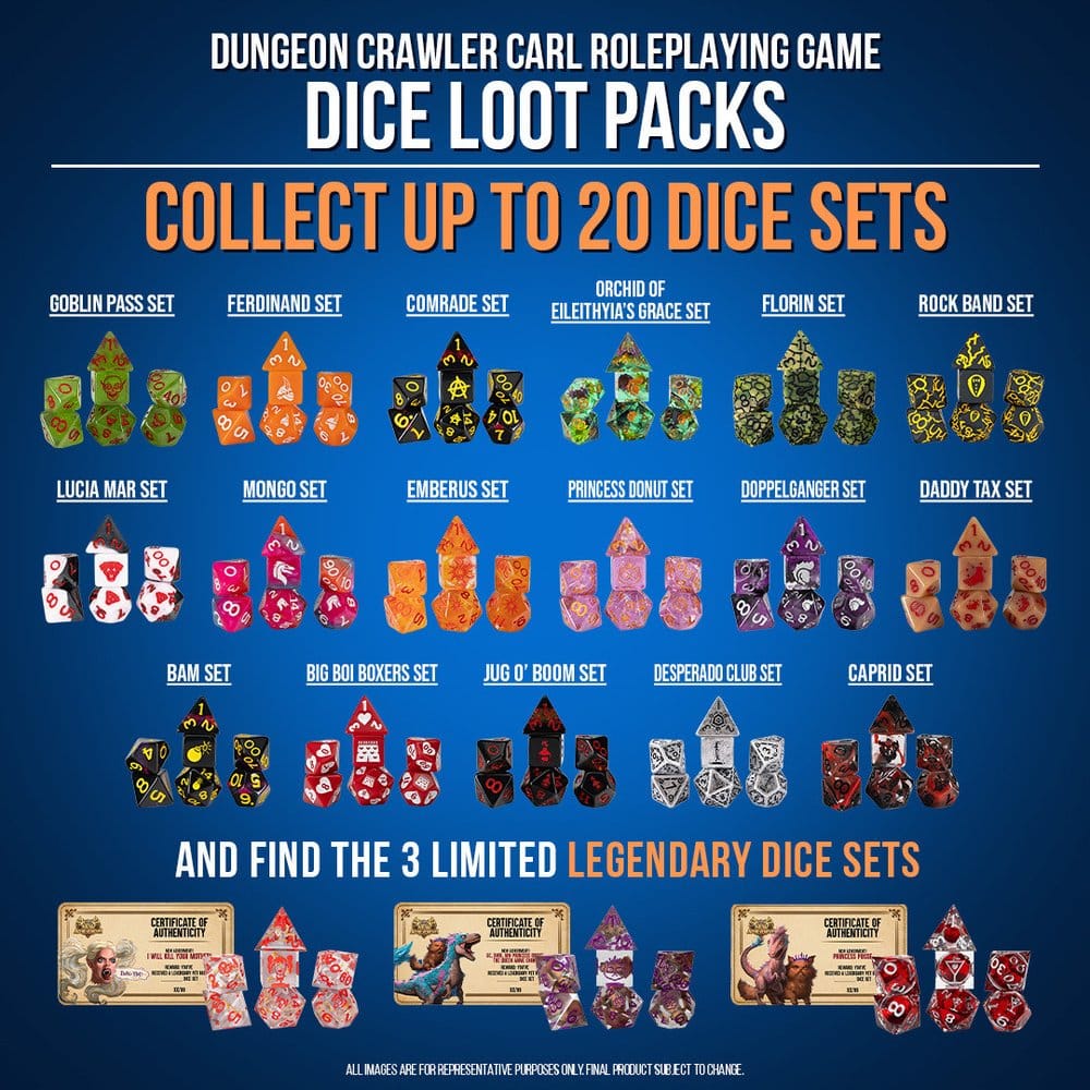 Dungeon Crawler Carl Würfel Blind Box Display (20) – Bild 2