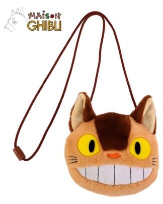 Mein Nachbar Totoro Plüschbeutel mit Kordeln Catbus 15 x 14 cm