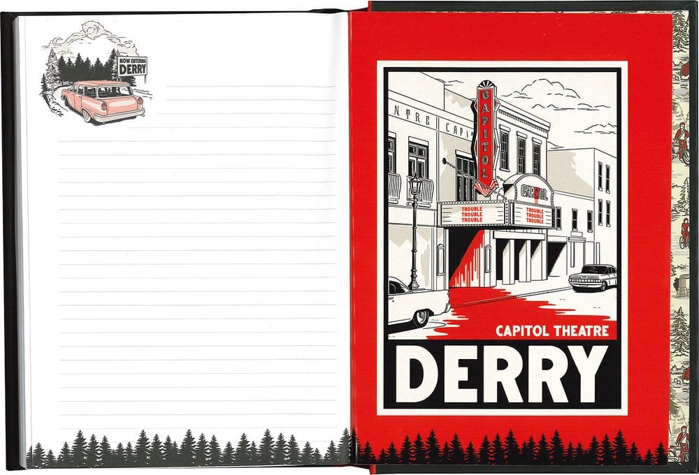 Es: Welcome to Derry Leuchtendes Notizbuch & Metall-Schlüsselanhänger Geschenkset 21 cm – Bild 3