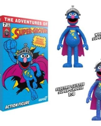 Sesamstraße ReAction Actionfigur Super Grover (W/Chase)