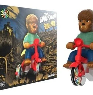 Universal Monsters Super Cycles Fahrzeug The Wolf Man (Brown w/ Red Trike)