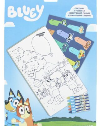 Bluey Mitwachs-Messlatte
