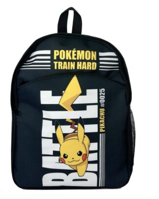Pokémon Rucksack Pokémon Train Hard Schwarz