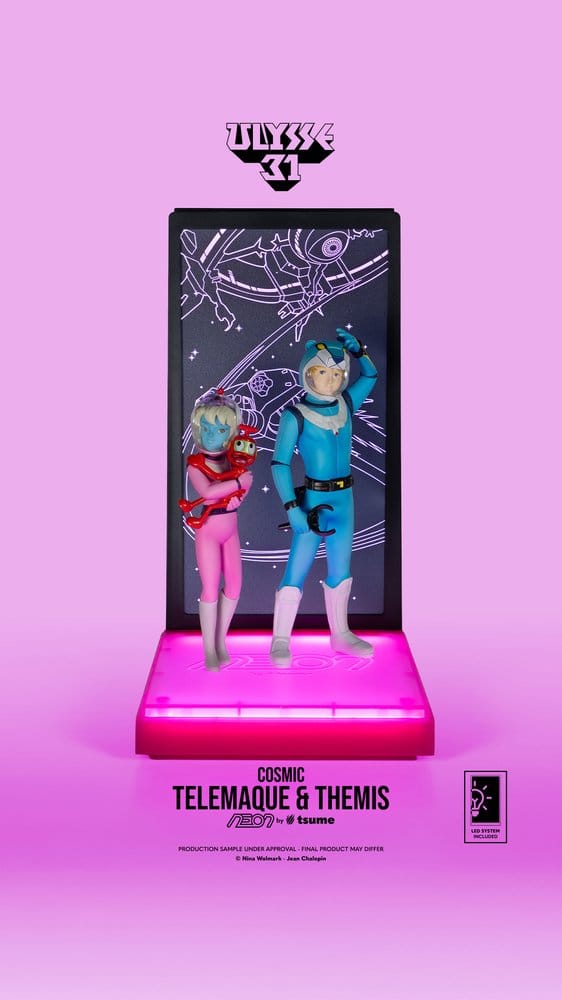 Ulysse 31 Neon Figur 1/9 Telemachus & Themis Cosmic Version 20 cm – Bild 3
