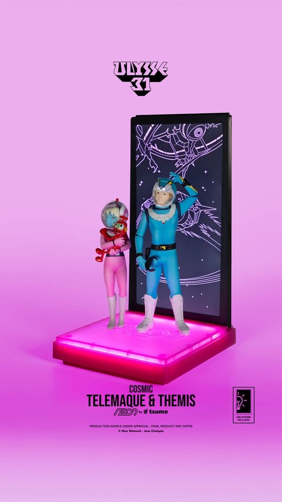 Ulysse 31 Neon Figur 1/9 Telemachus & Themis Cosmic Version 20 cm – Bild 5