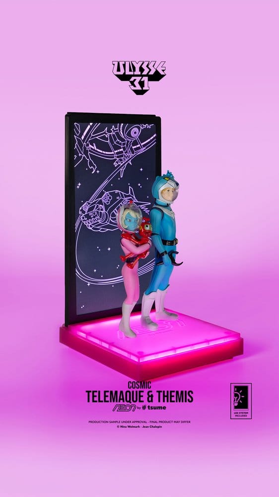 Ulysse 31 Neon Figur 1/9 Telemachus & Themis Cosmic Version 20 cm – Bild 6