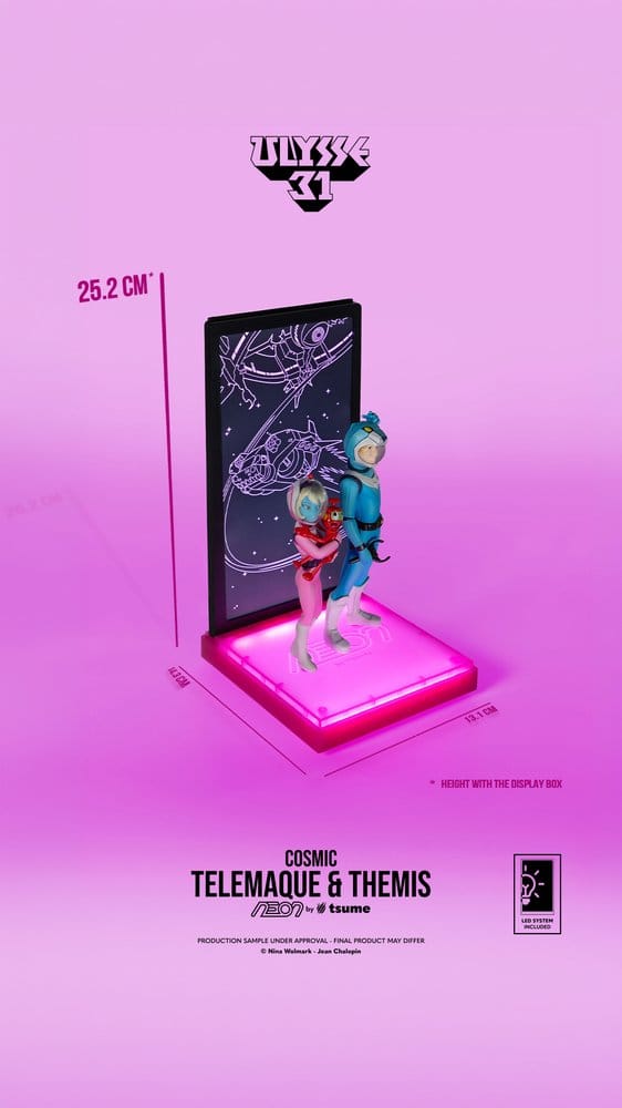 Ulysse 31 Neon Figur 1/9 Telemachus & Themis Cosmic Version 20 cm – Bild 8