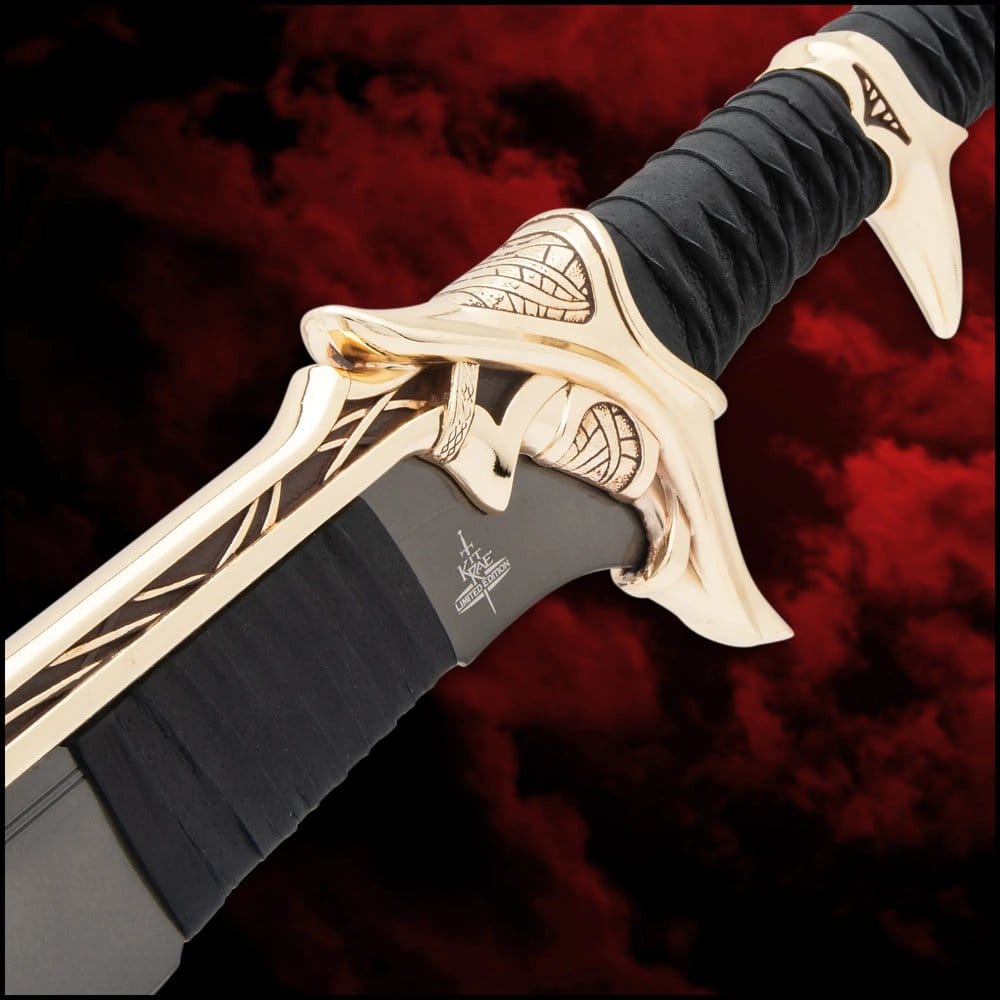 Kit Rae Swords of the Ancients Replik Savathos-Mithrodin Kriegsschwert Gold Version 111 cm – Bild 2
