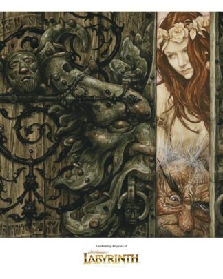Die Reise ins Labyrinth Kunstdruck Sarah and Hoggle Navigate the Labyrinth Limitierte Auflage 30 cm