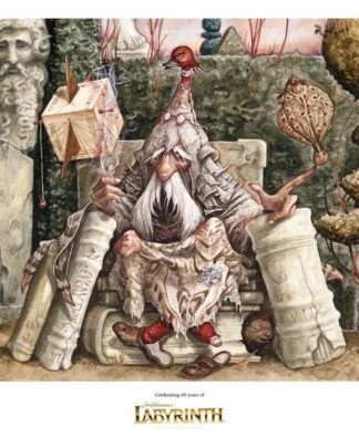 Die Reise ins Labyrinth Kunstdruck Wiseman of the Labyrinth Limitierte Auflage 30 x 42 cm