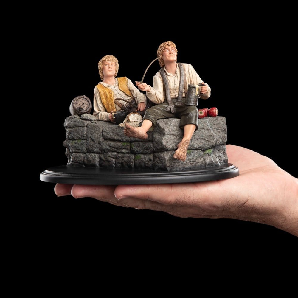 Der Herr der Ringe Mini Statue Merry und Pippin 12 cm – Bild 3