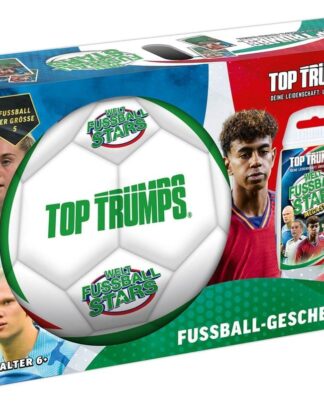 Weltfussballstars Top Trumps Geschenkset mit Fussball *Deutsche Version*