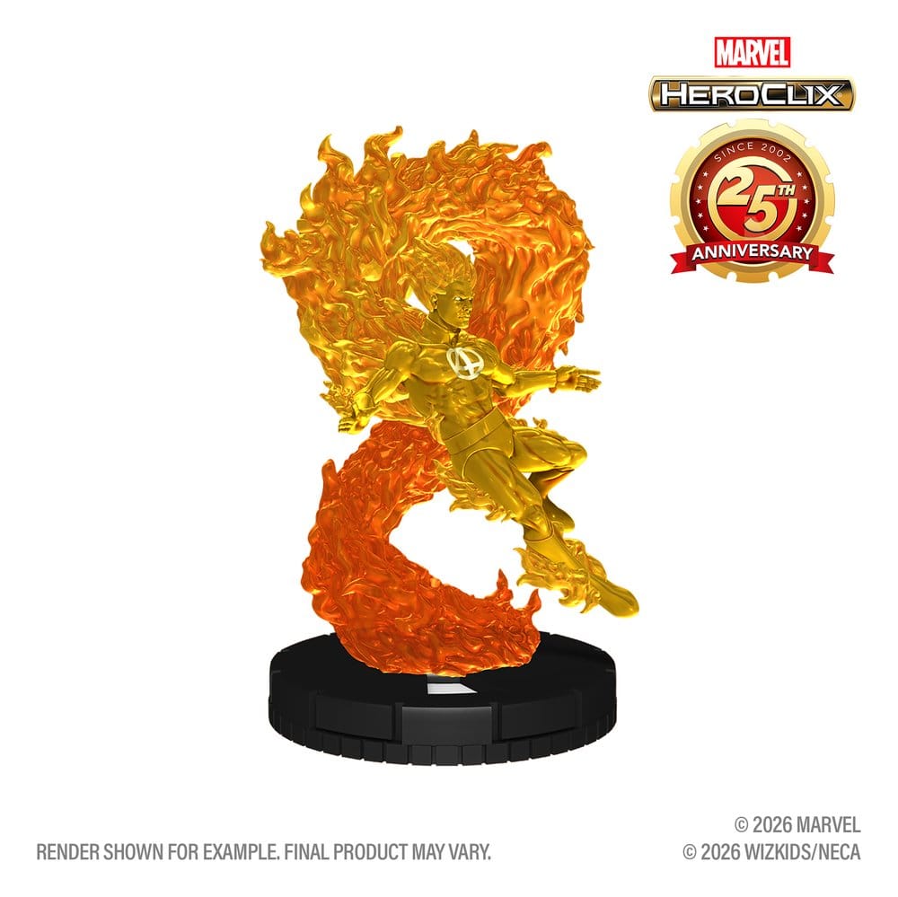 Marvel HeroClix: 25th Anniversary Figur Human Torch 5 cm – Bild 2