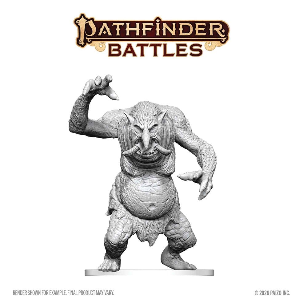 Pathfinder Battles Deep Cuts Miniatur unbemalt Waldtroll 15 cm – Bild 3