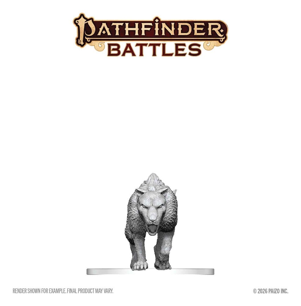 Pathfinder Battles Deep Cuts Miniatur unbemalt Hyaenodon 13 cm – Bild 3